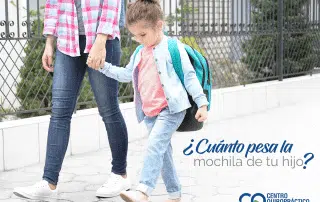 quiropractico niños mochila