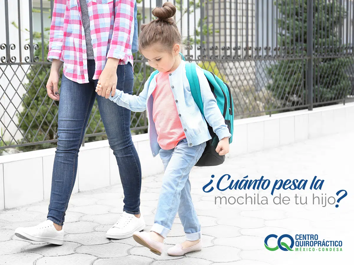 quiropractico niños mochila